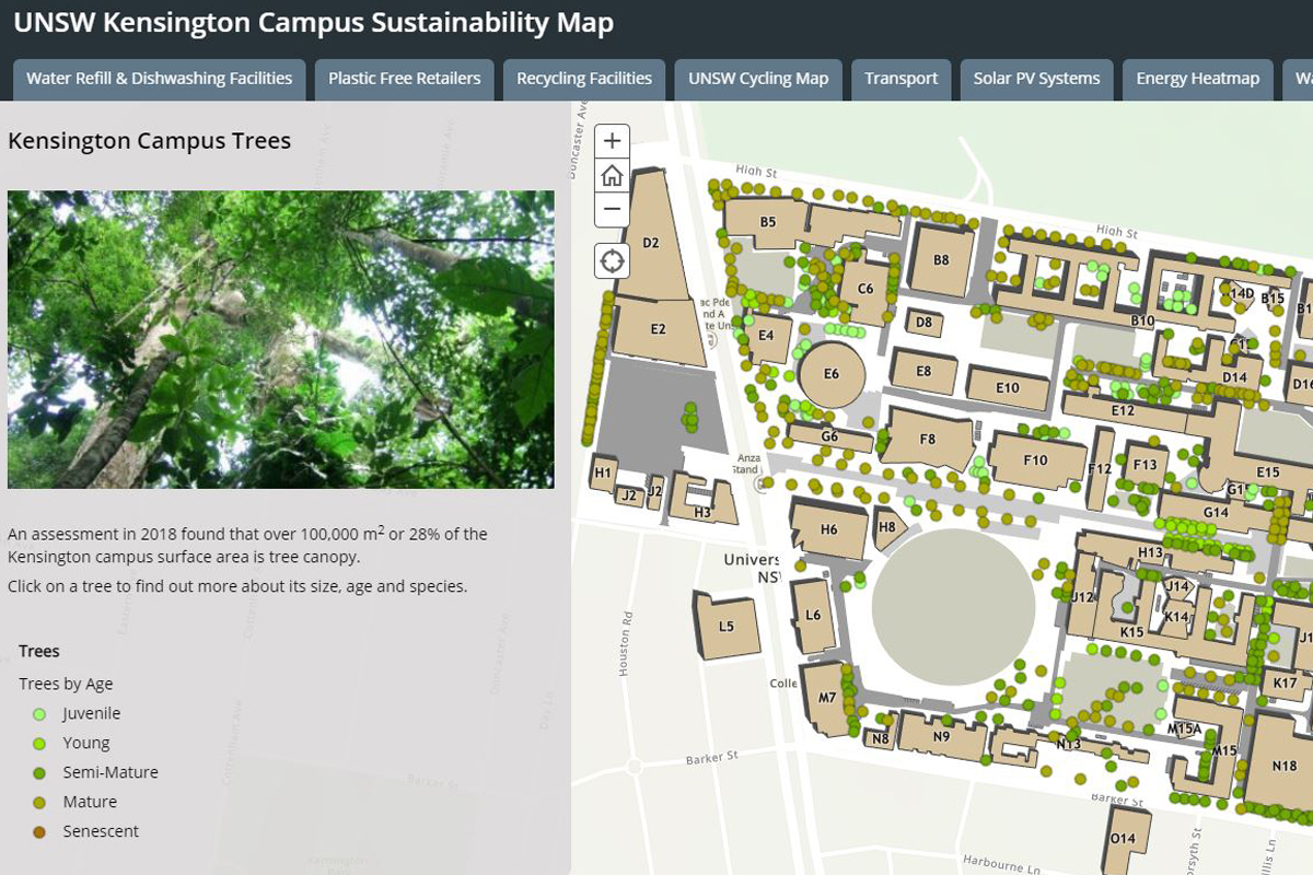 (AU) UNSW Sydney: Kensington Campus Sustainability Map – Australasian ...