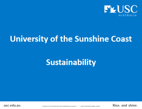 (AU) USC: Sustainability initiatives of the University of the Sunshine Coast