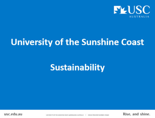 (AU) USC: Sustainability initiatives of the University of the Sunshine Coast