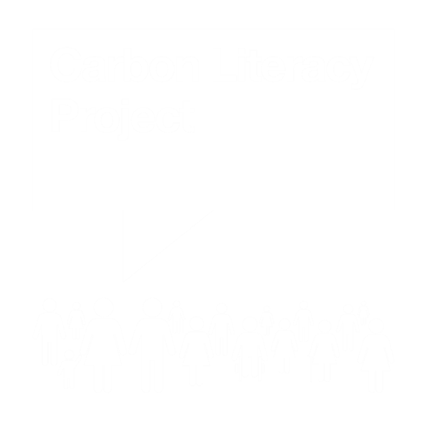 Carbon Literacy Program training logo in white