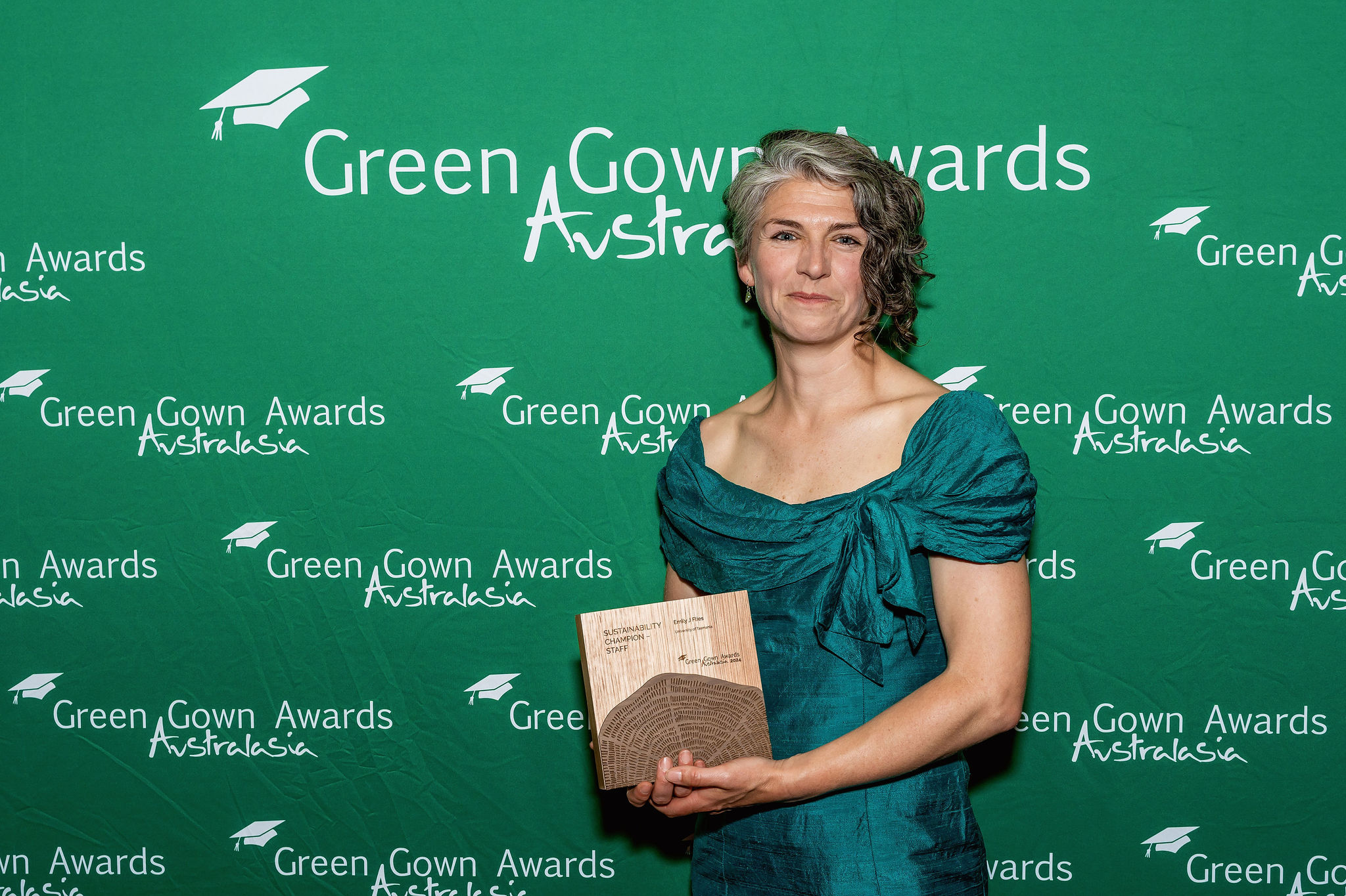 GGAA 2025 UTAS Winner of a 2024 GGAA Award with her trophy